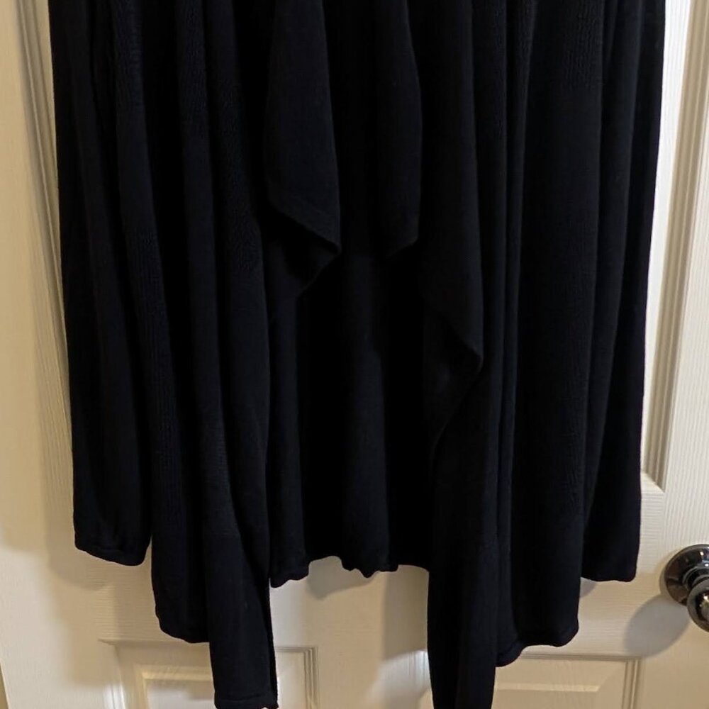 Premise Womens Plus XXL Long Sleeve Cardigan Sweater Shrug Black - Picture 4 of 5